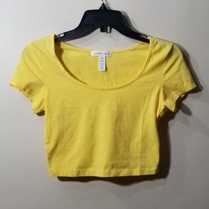 Yellow Crop Top